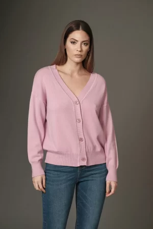 CARDIGAN SCOLLO V F.7 - FF207