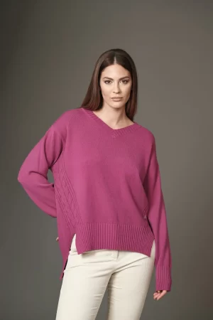 SCOLLO V TRECCE LATERALI F.7 - FF261