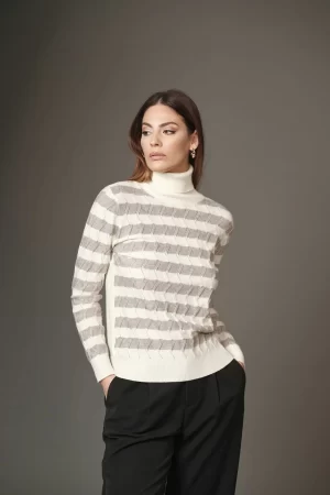 DOLCEVITA LAVORAZIONE E RIGHE LUREX F.12 - FF283