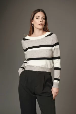 GIROCOLLO RIGHE LUREX F.7 - FF285