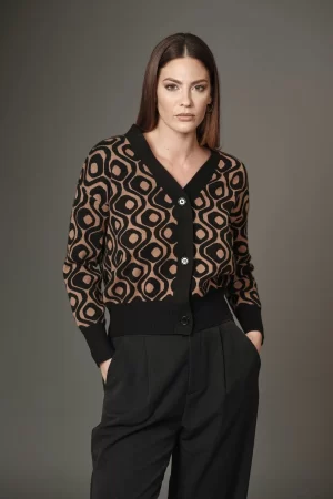 CARDIGAN JACQUARD LUREX F.7 - FF287