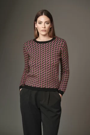 GIROCOLLO OPTICAL JACQUARD LUREX F.7 - FF304