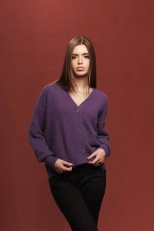 CARDIGAN V MISTO ALPACA F.7 - FF407