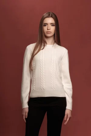 GIROCOLLO LAVORAZ TRECCE MISTO ANGORA F.5 - FF412