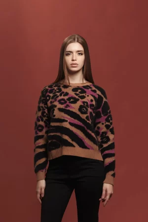 GIROCOLLO ANIMALIER PELO - FF444