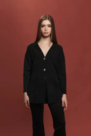 MAXI GIACCA CON BOTTONI GIOIELLO F.7 - FF463