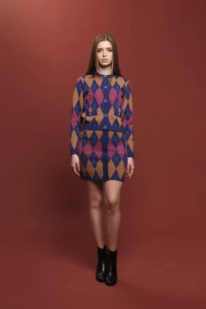 CARDIGAN CHANEL JACQUARD ROMBI F.7 - FF476