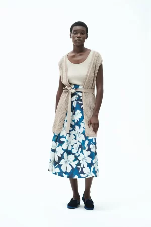 CARDIGAN SMANICATO TRAFORATO MICROPAILLETTES F.7 - FD129