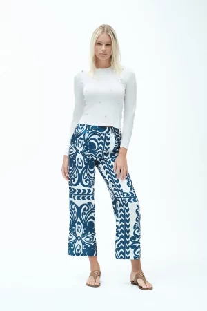 GIROCOLLO ML MAN. A SBUFFO STRASS E PERLE F.12 - FD142