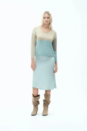 SCOLLO V LUREX COLOR BLOCK F.12 - FD171