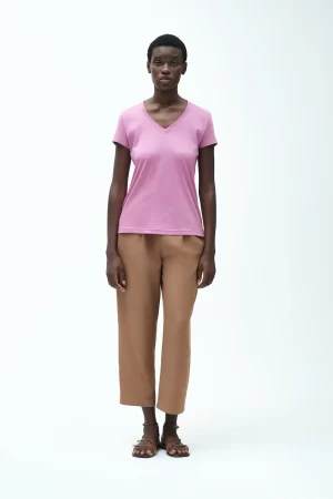 T-SHIRT SCOLLO V FILO DI SCOZIA - FD209