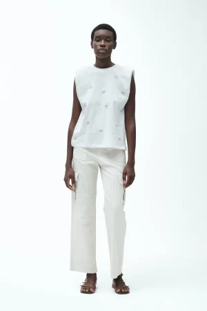 CAMELIA-PANT T.A. STRAIGHT C/TASCONI GABARDINA - FD005