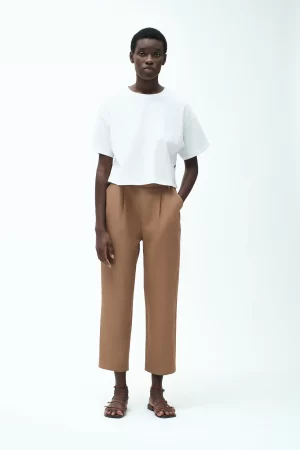 T-SHIRT IN COTONE A SCATOLA CON PATCH IN GOMMA - FD255