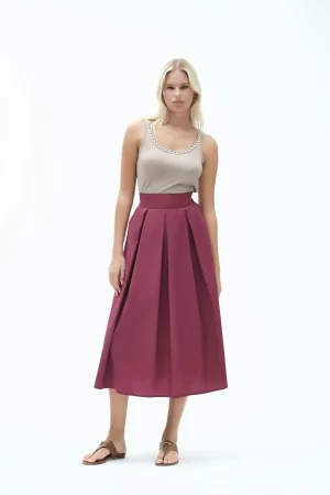 CANOTTA IN VISCOSA APPLIC PERLE COLLO - FD258