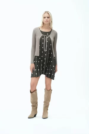 CARDIGAN ALLACCIATO C.INGLESE LUREX ML F.12 - FD119