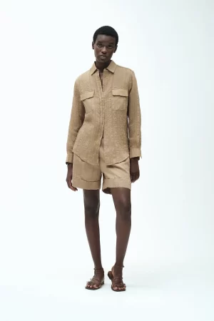 CAMICIA TASCHINI EFF.INCRESPATO - FD292