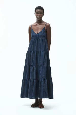 VESTITO LUNGO EFF.INCRESPATO - FD293