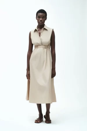 VESTITO COLLO CAMICIA POPELINE FISSO - FD299