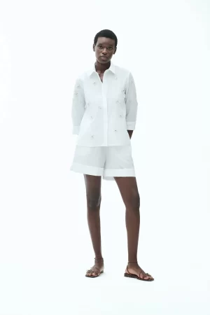 CAMICIA APPLIC MAN 3/4 POPELINE FISSO - FD303