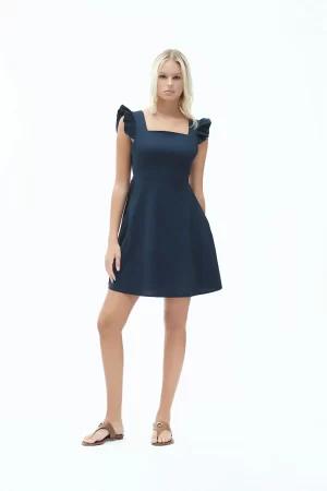 VESTITO VOLANT E FIOCCO POPELINE EL - FD339