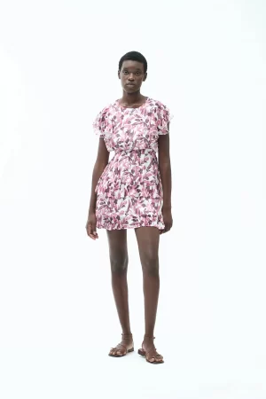 VESTITO VOLANT GEORG STAMPA FIORI - FD363